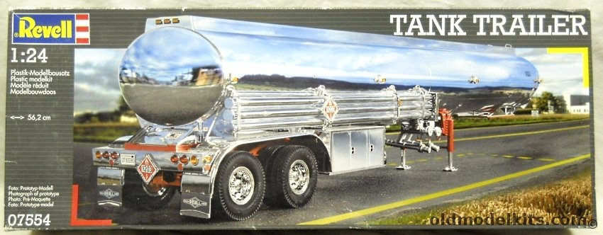 Revell 1/24 Tank Trailer (Tanker)  for Semi Trucks, 07554 plastic model kit